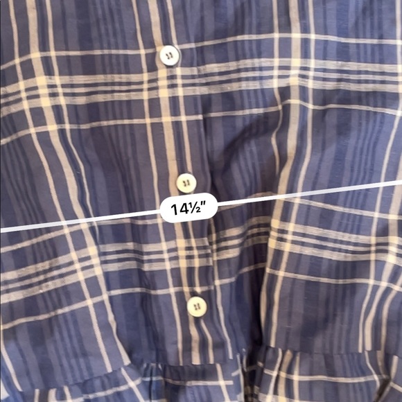 Zara blue checked tunic plaid midi dress - Picture 4 of 5